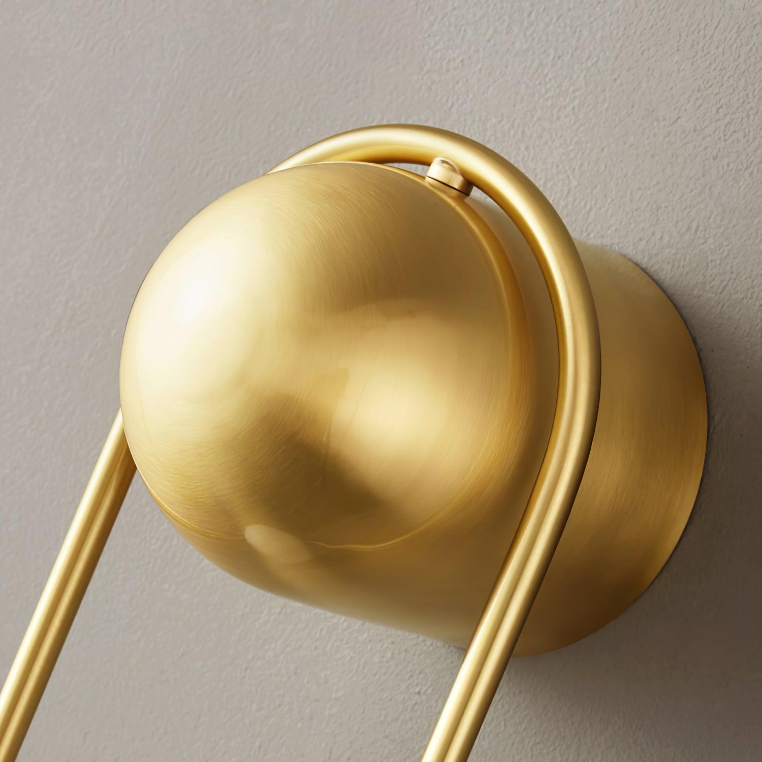 Radiain Brass Minimalist Wall Lamp - Letslighting