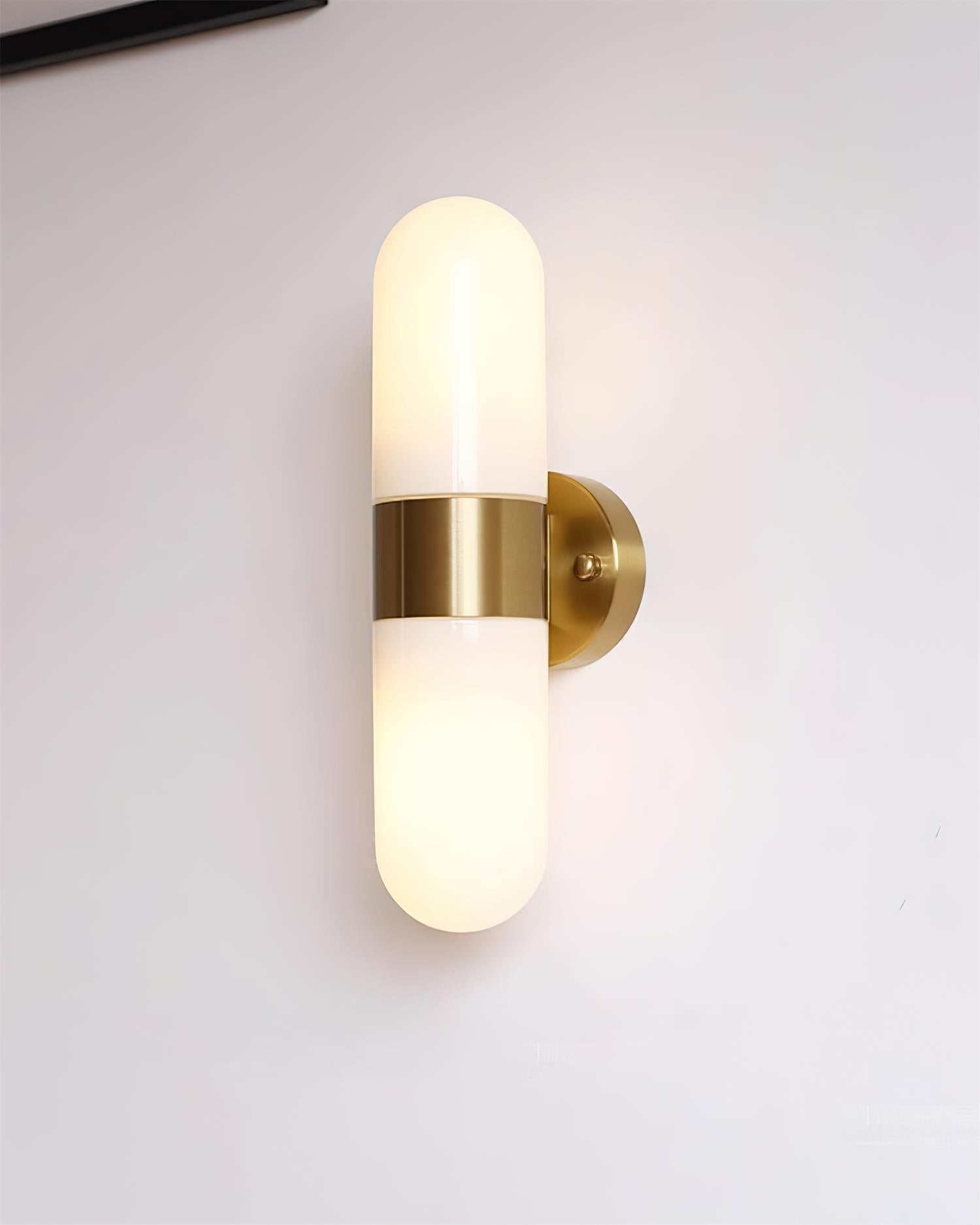 Wall Lamp Glass Modern Minimalist Vertical Sconce for Bedroom - Letslighting