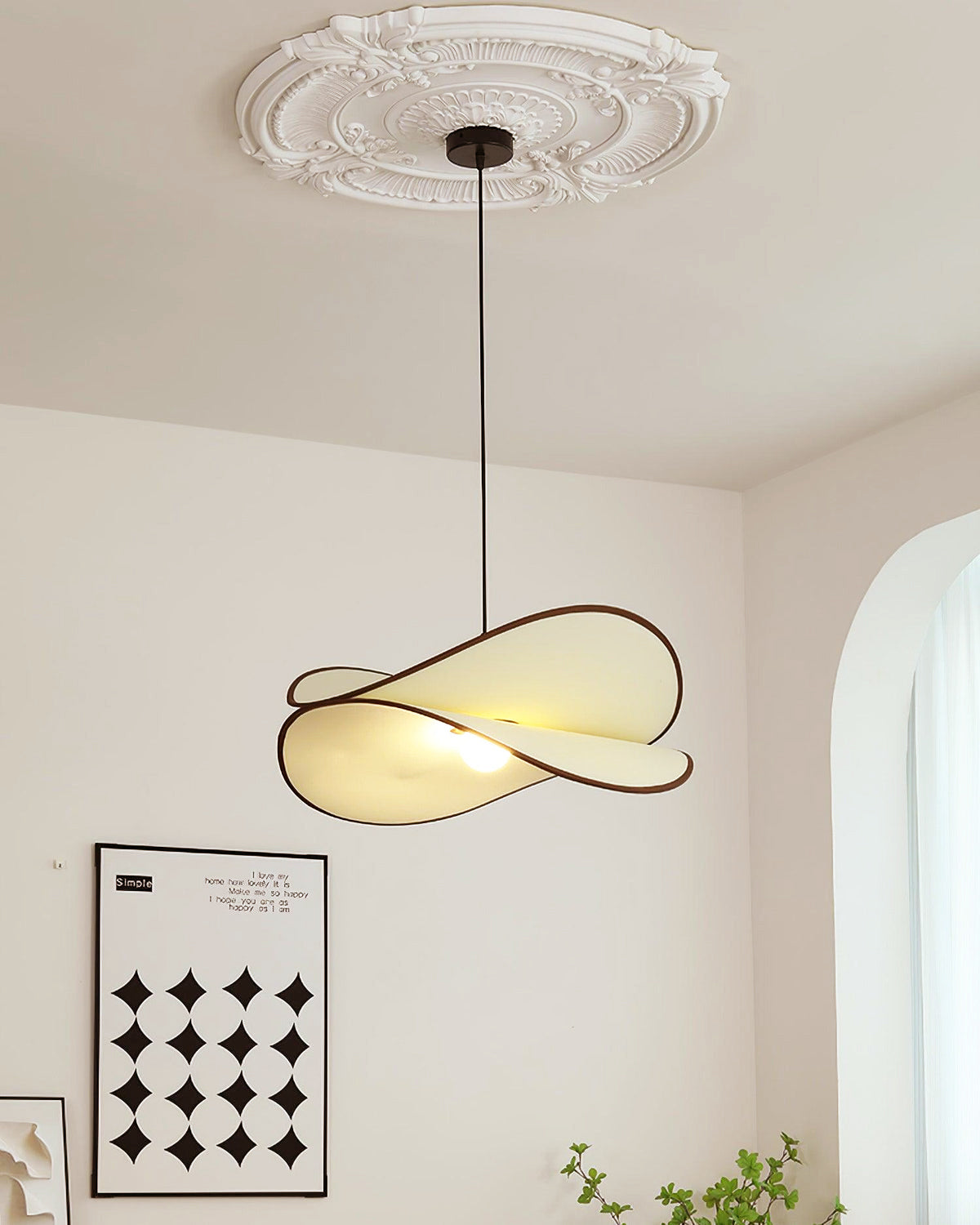 Cicaros Creativity Art Fabric Pendant Lamp - Letslighting