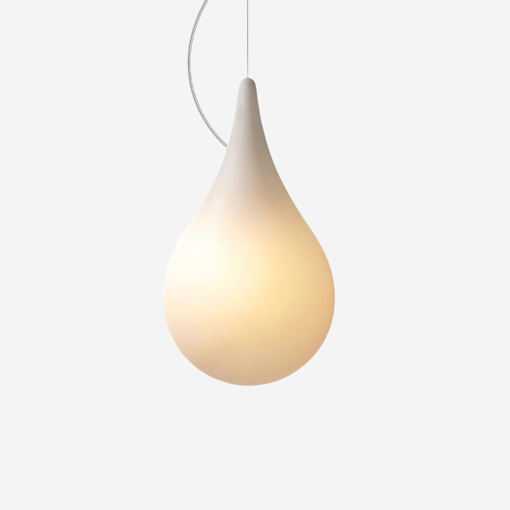 Milk Drop Outdoor Pendant Lamp Acrylic Teardrop Minimalist - Letslighting