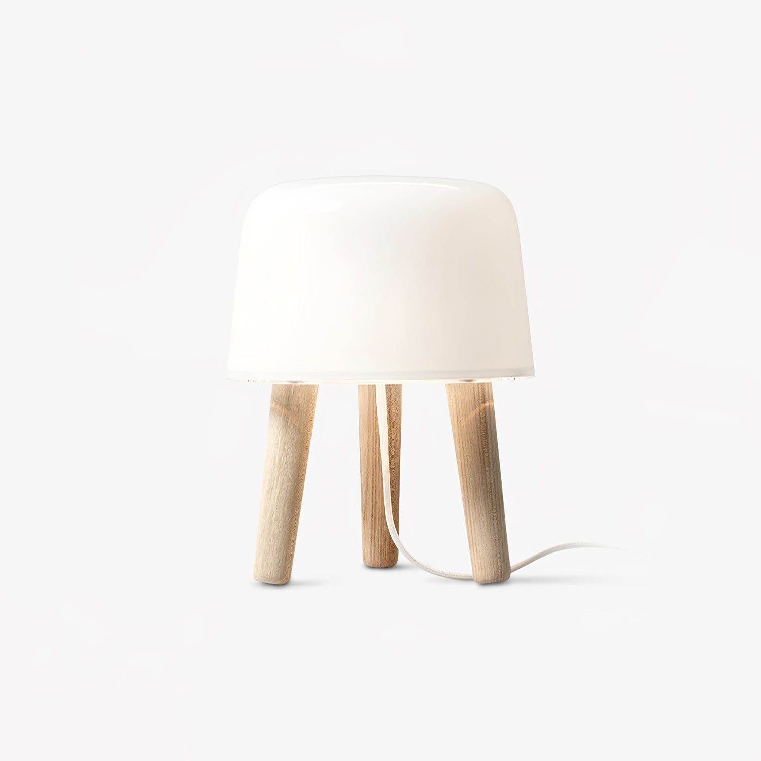 GlowPod Wood Milk Table Lamp - Letslighting