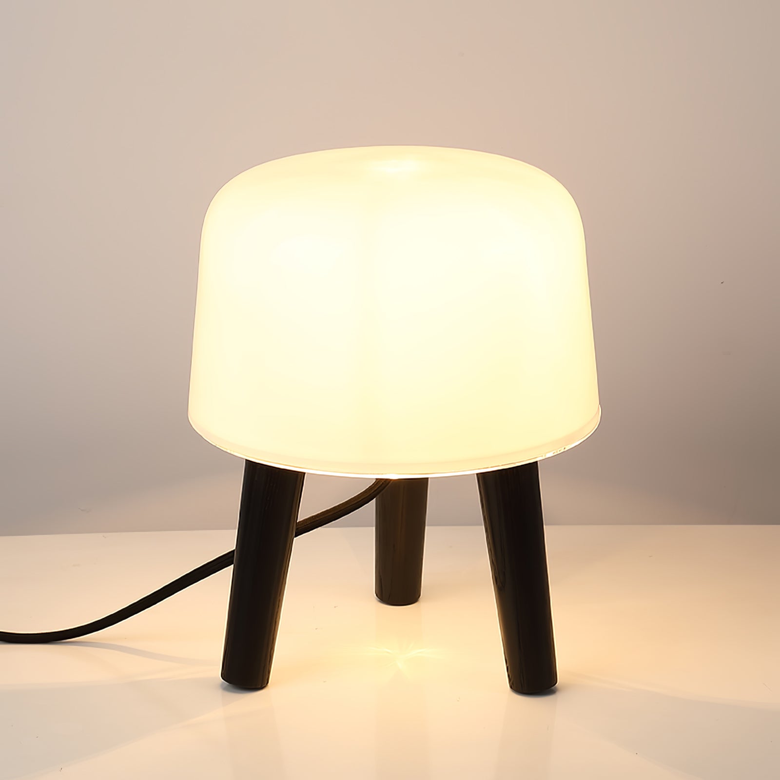 GlowPod Wood Milk Table Lamp - Letslighting
