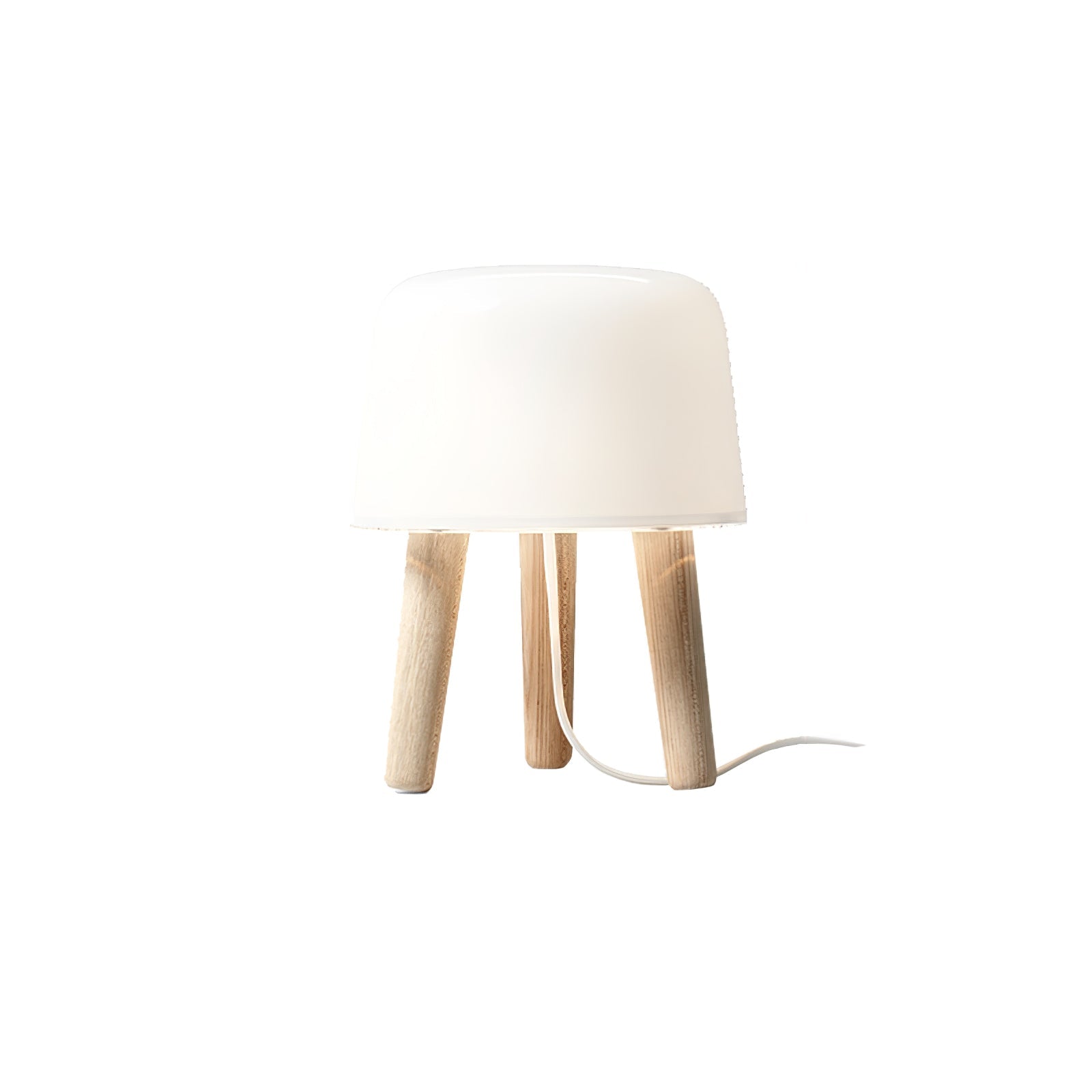 GlowPod Wood Milk Table Lamp - Letslighting