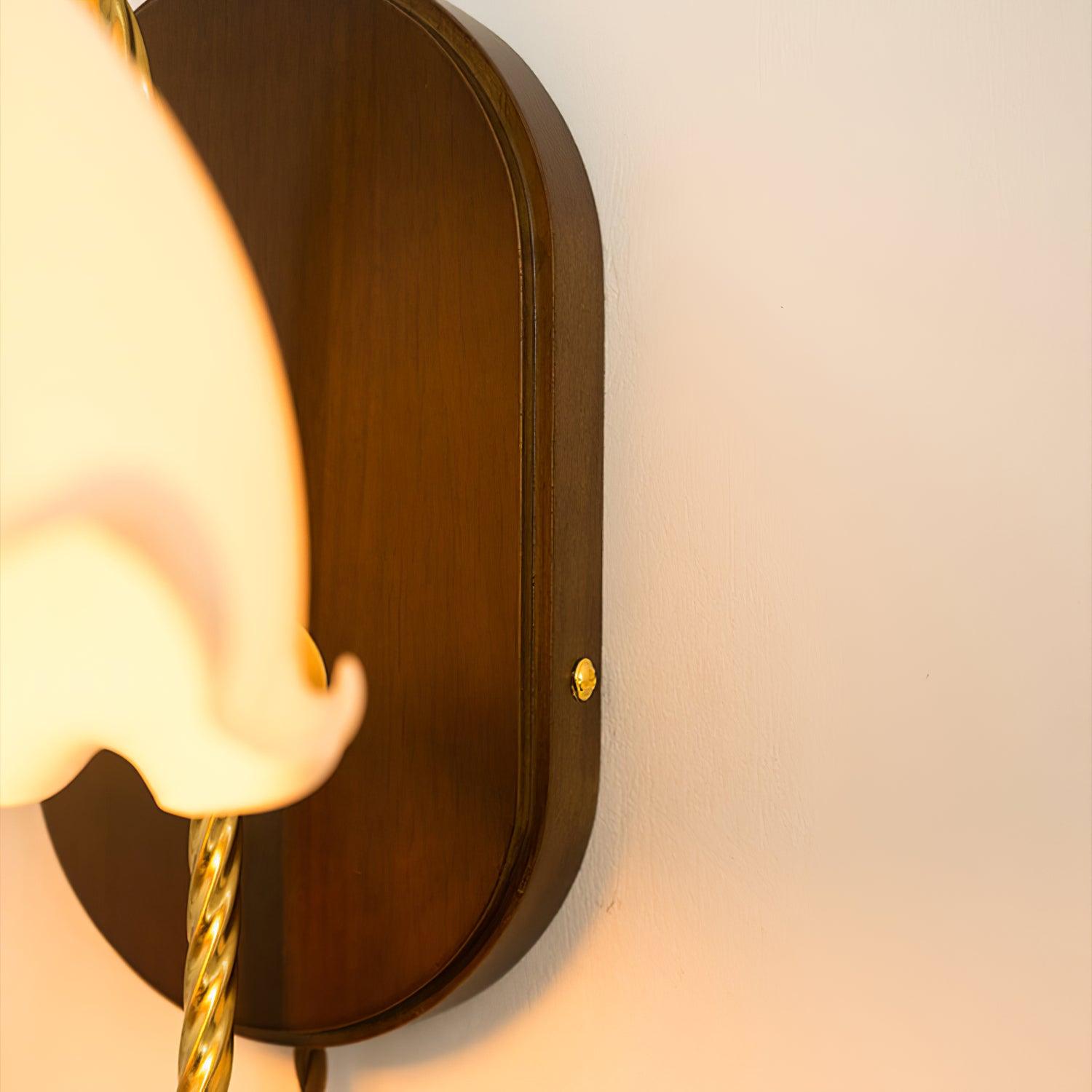 Olyss Wood Vintage Wall Lamp - Letslighting