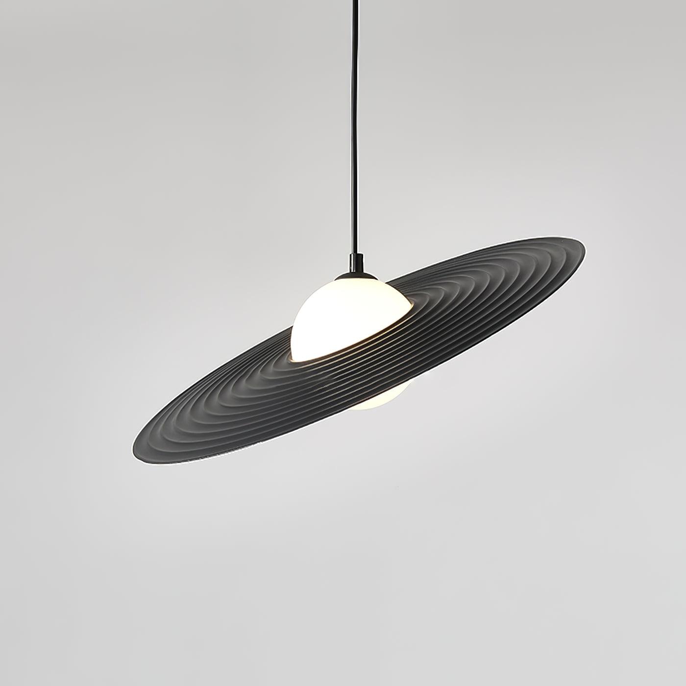 Lustra Pendant Light PE LED Plate White and Black - Letslighting