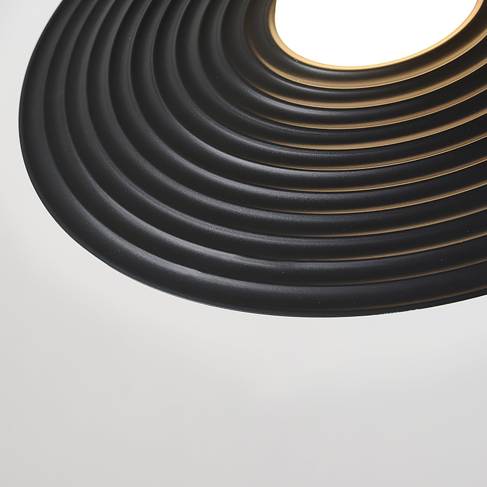 Lustra Pendant Light PE LED Plate White and Black - Letslighting
