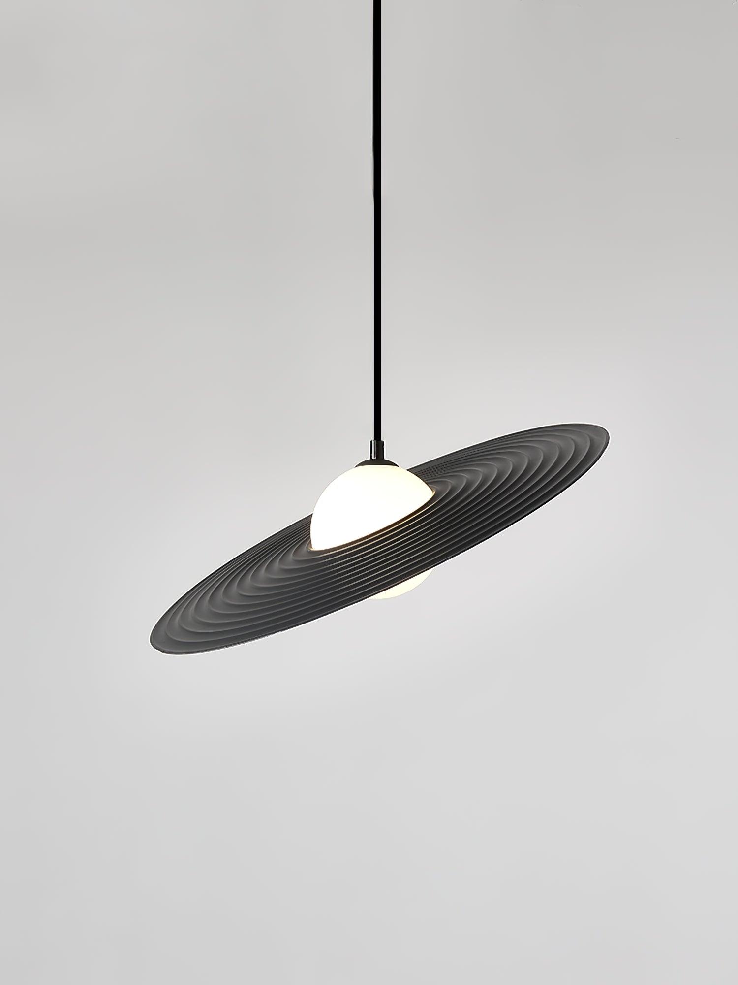 Lustra Pendant Light PE LED Plate White and Black - Letslighting