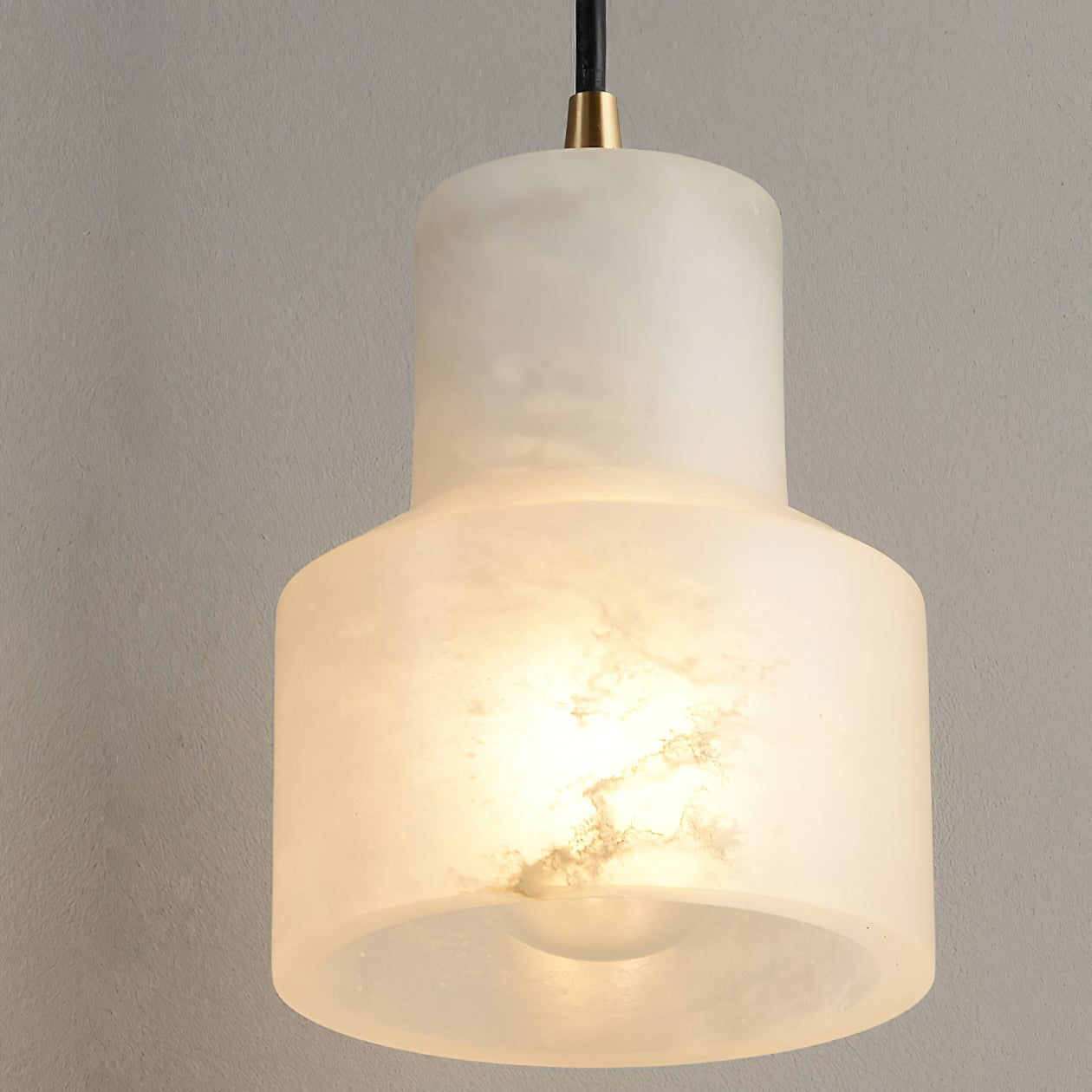 Ritta Alabaster Pendant Light Brass Luxurious - Letslighting
