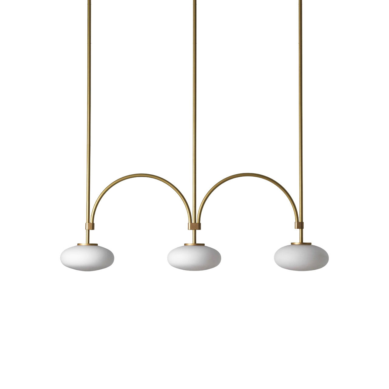 Lythean Modern Minimalist Linear Brass Glass Pendant Lamp - Letslighting
