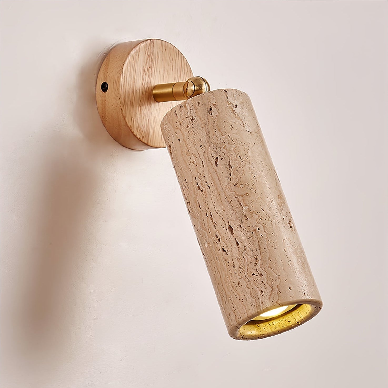 Erzorus Minimalist Travertine Wall Light - Letslighting