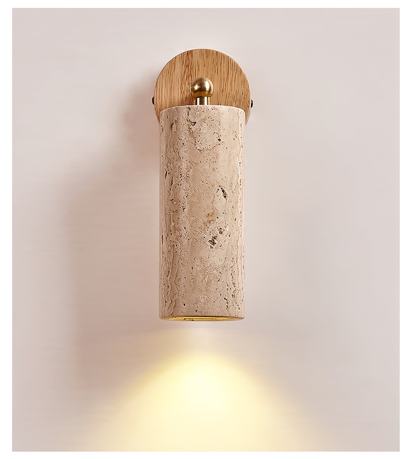Erzorus Minimalist Travertine Wall Light - Letslighting