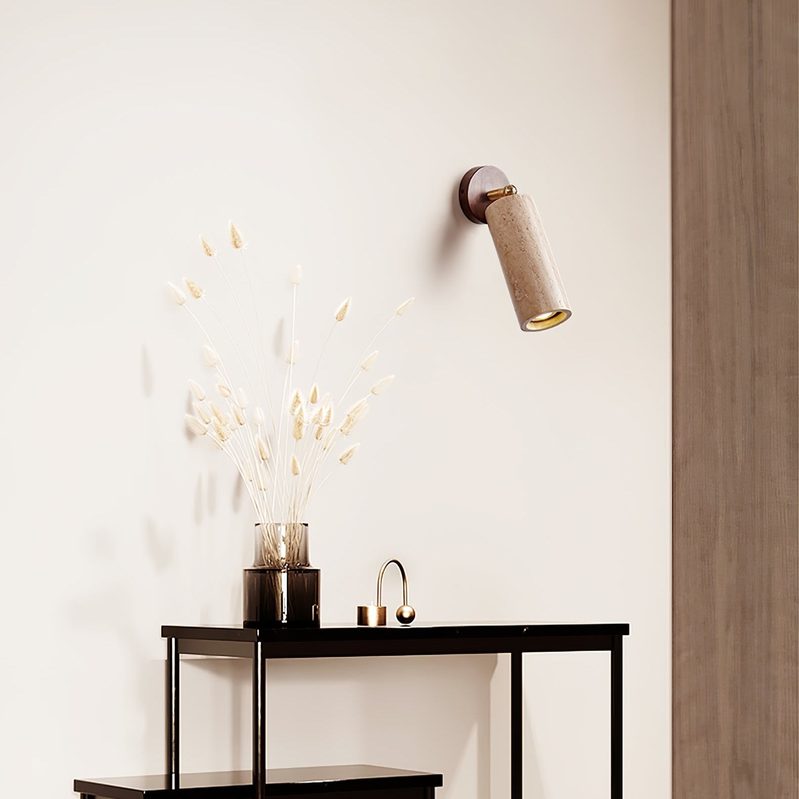 Erzorus Minimalist Travertine Wall Light - Letslighting
