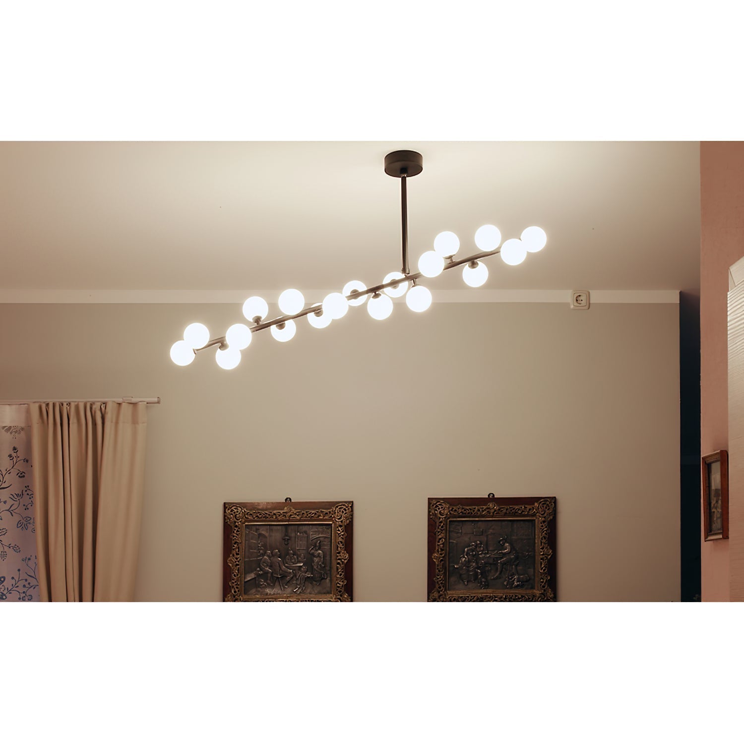 Eshair Modern Minimalist Brass Glass Chandelier - Letslighting