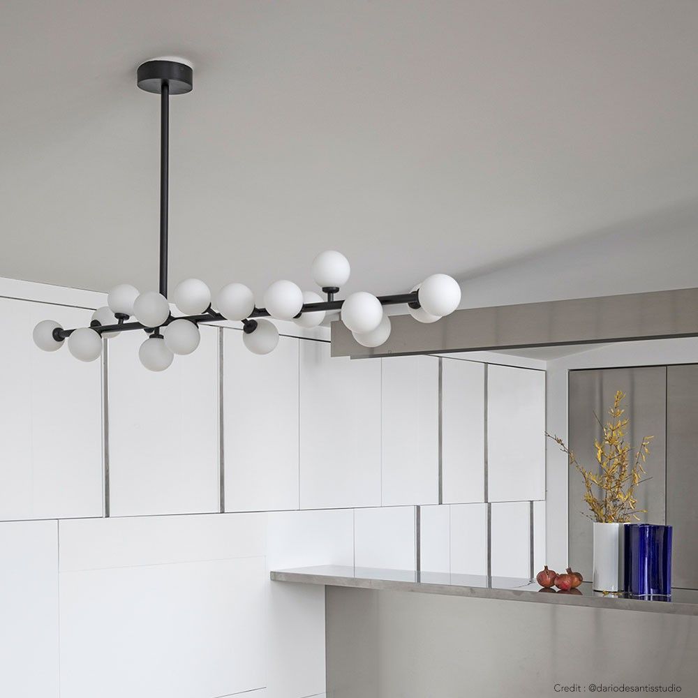 Eshair Modern Minimalist Brass Glass Chandelier - Letslighting