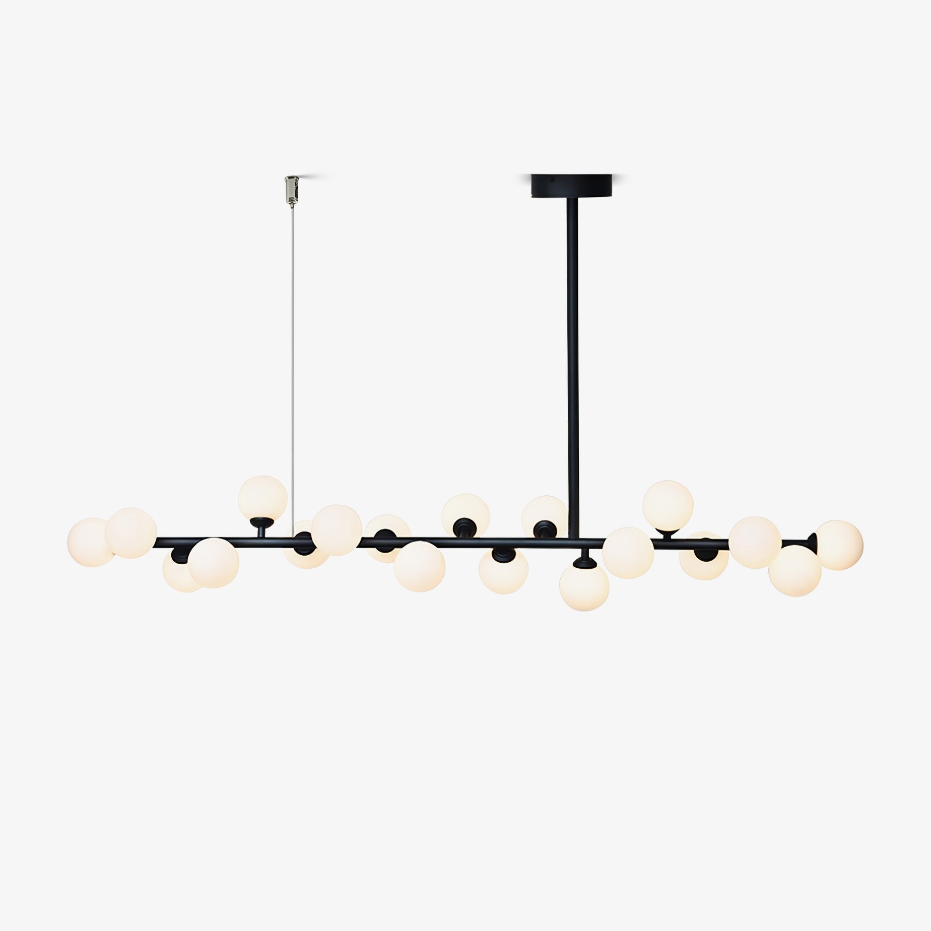 Lumiray Black Linear Globe Pendant Light - Letslighting