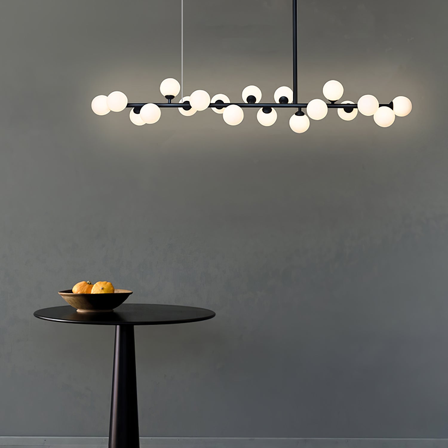 Lumiray Black Linear Globe Pendant Light - Letslighting