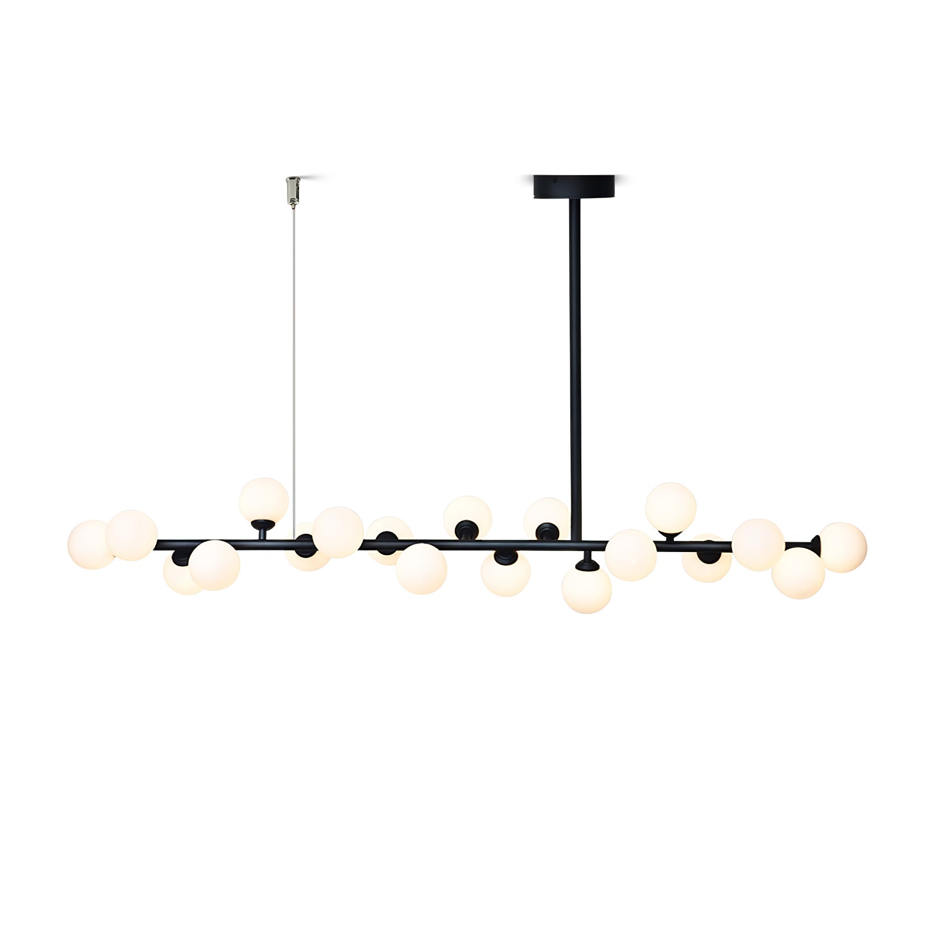 Lumiray Black Linear Globe Pendant Light - Letslighting