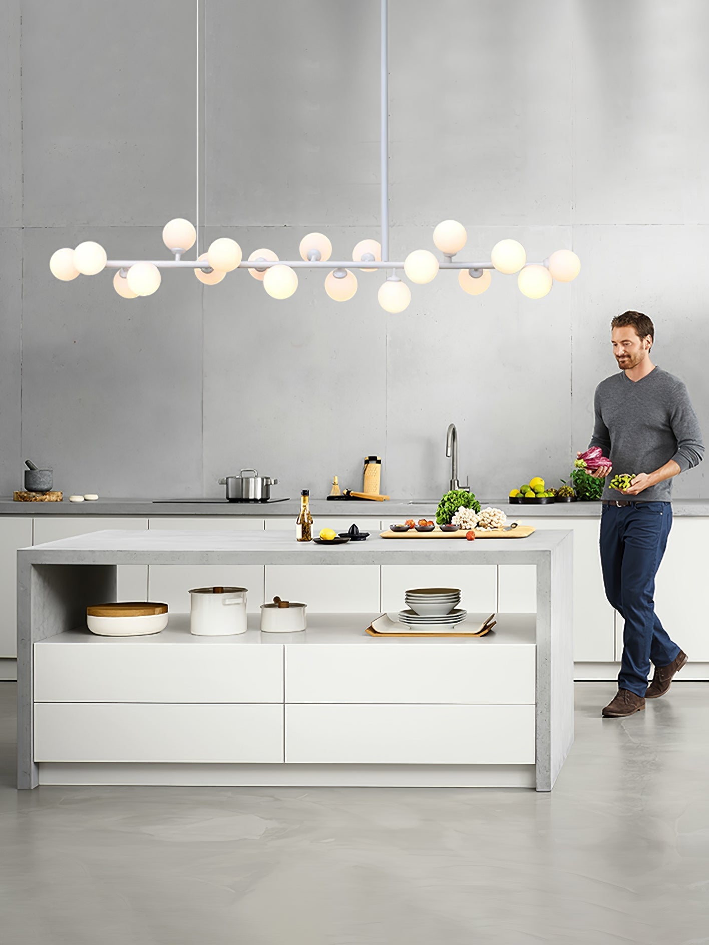 Lumiray Black Linear Globe Pendant Light - Letslighting
