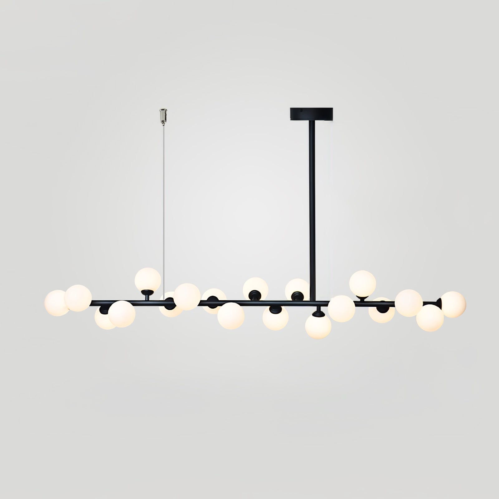 Lumiray Black Linear Globe Pendant Light - Letslighting