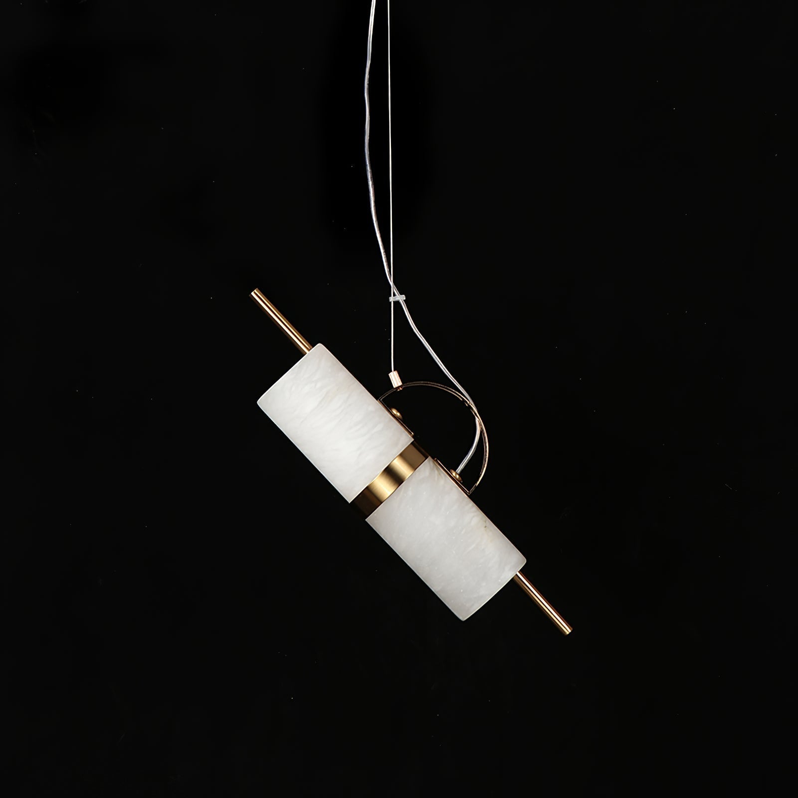 Atheor Modern Minimalist Cylindrical Alabaster Pendant Light - Letslighting