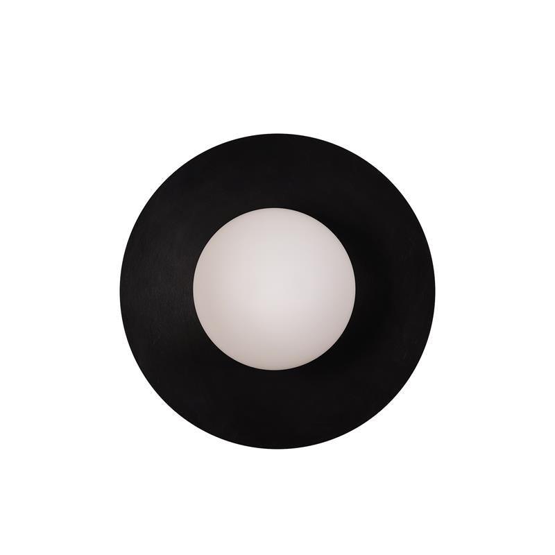 Godfrey Modern Minimalist Round Art Brass Glass Wall Lamp - Letslighting