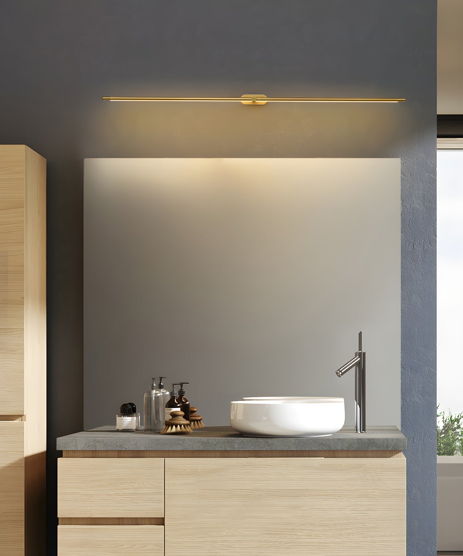 Lustra Wall Lamp Minimalist Linear Rechargeable - Letslighting
