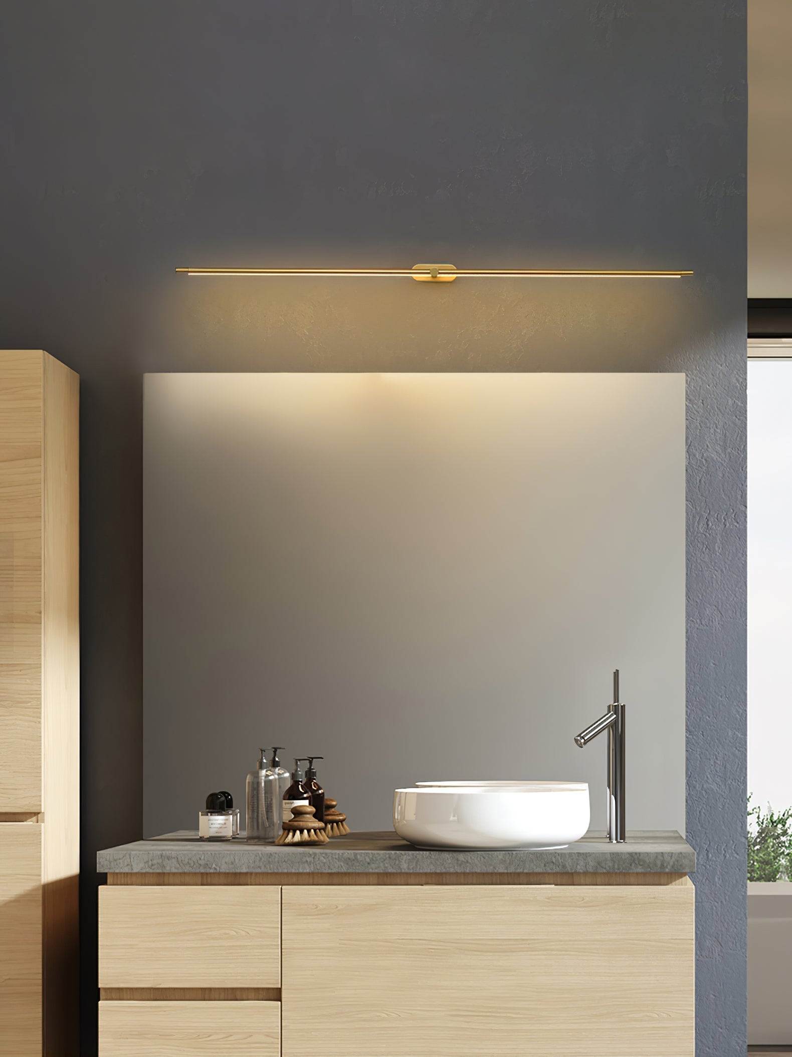 Lustra Wall Lamp Minimalist Linear Rechargeable - Letslighting