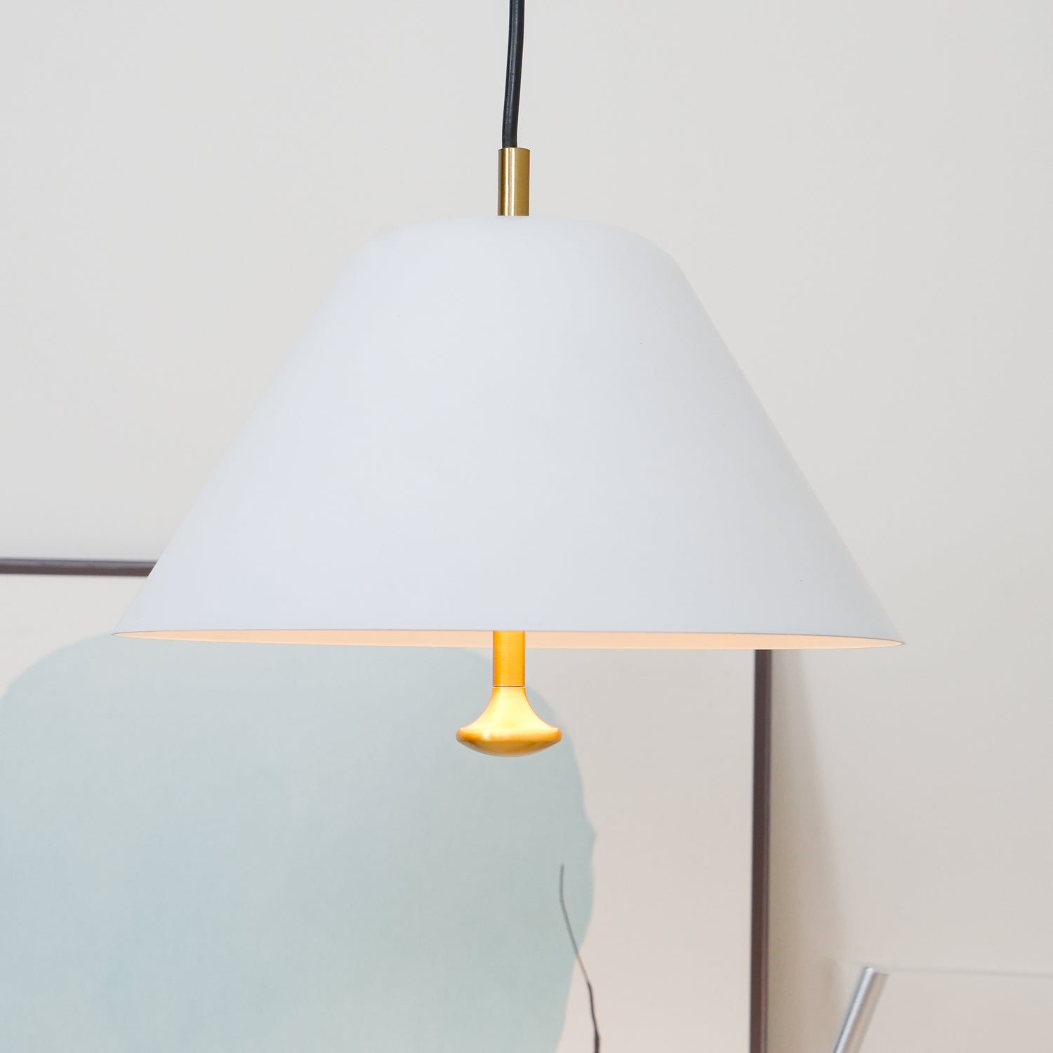 Solara Pendant Lamp Bell Glass Brass Minimalist - Letslighting