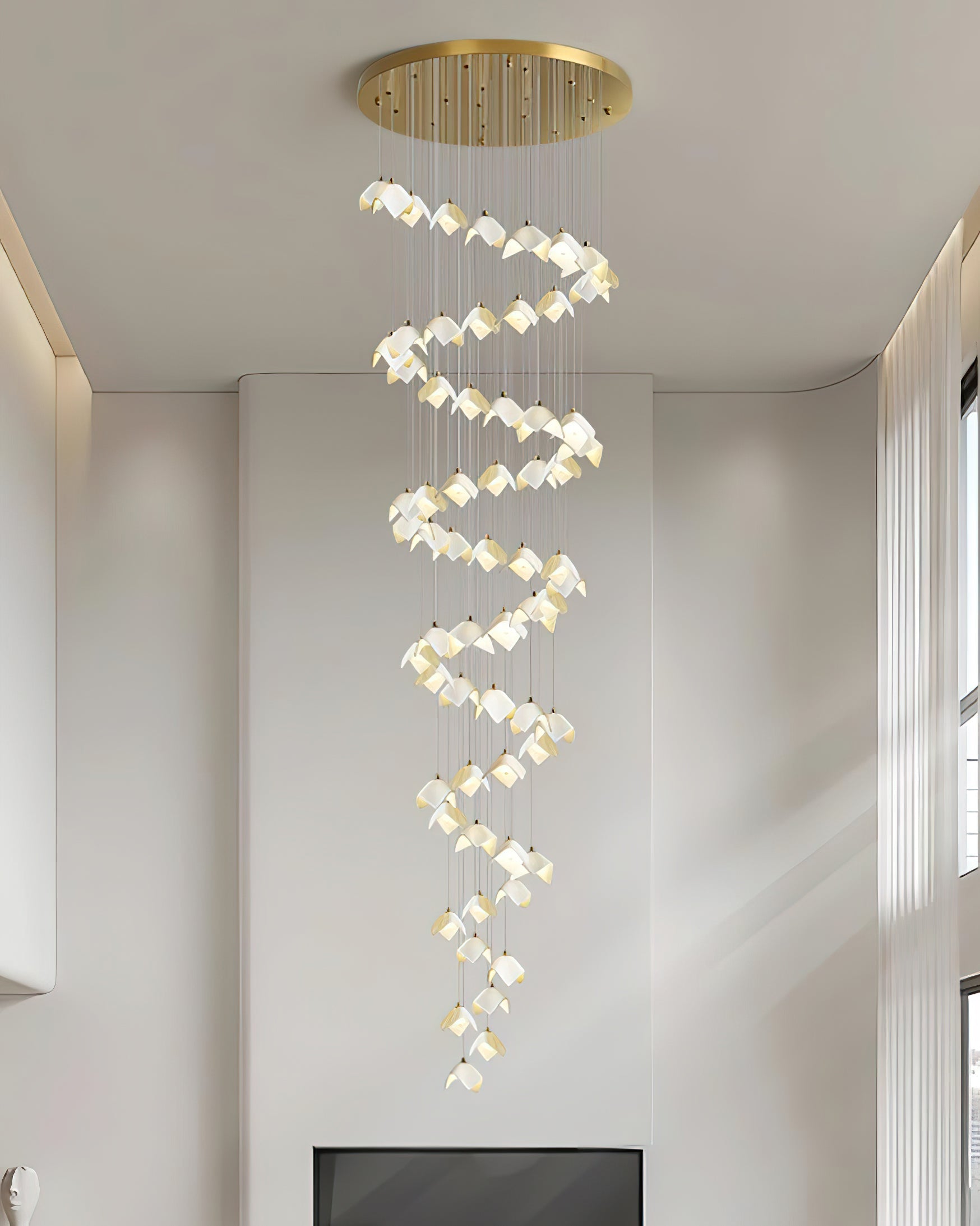Mira Chandelier Bloom Floral Sculpture - Letslighting