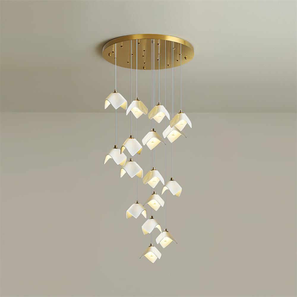 Mira Chandelier Bloom Floral Sculpture - Letslighting