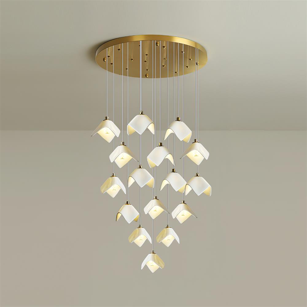Mira Chandelier Bloom Floral Sculpture - Letslighting
