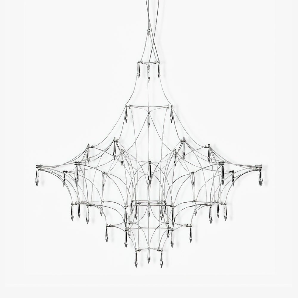 Lustra Chandelier Stainless Crystal Net - Letslighting