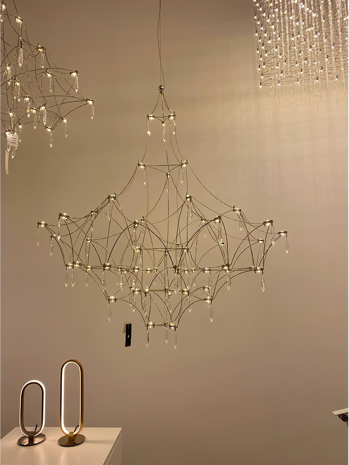 Lustra Chandelier Stainless Crystal Net - Letslighting