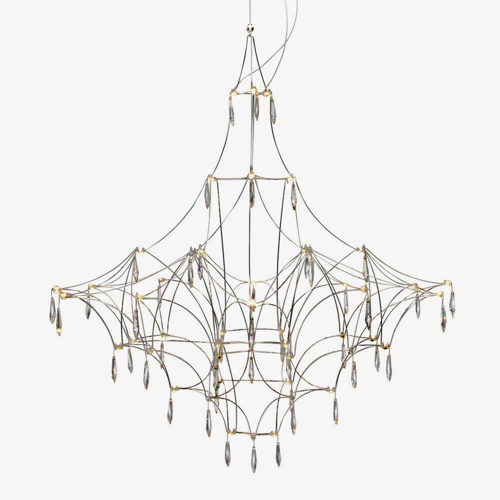 Lustra Chandelier Stainless Crystal Net - Letslighting