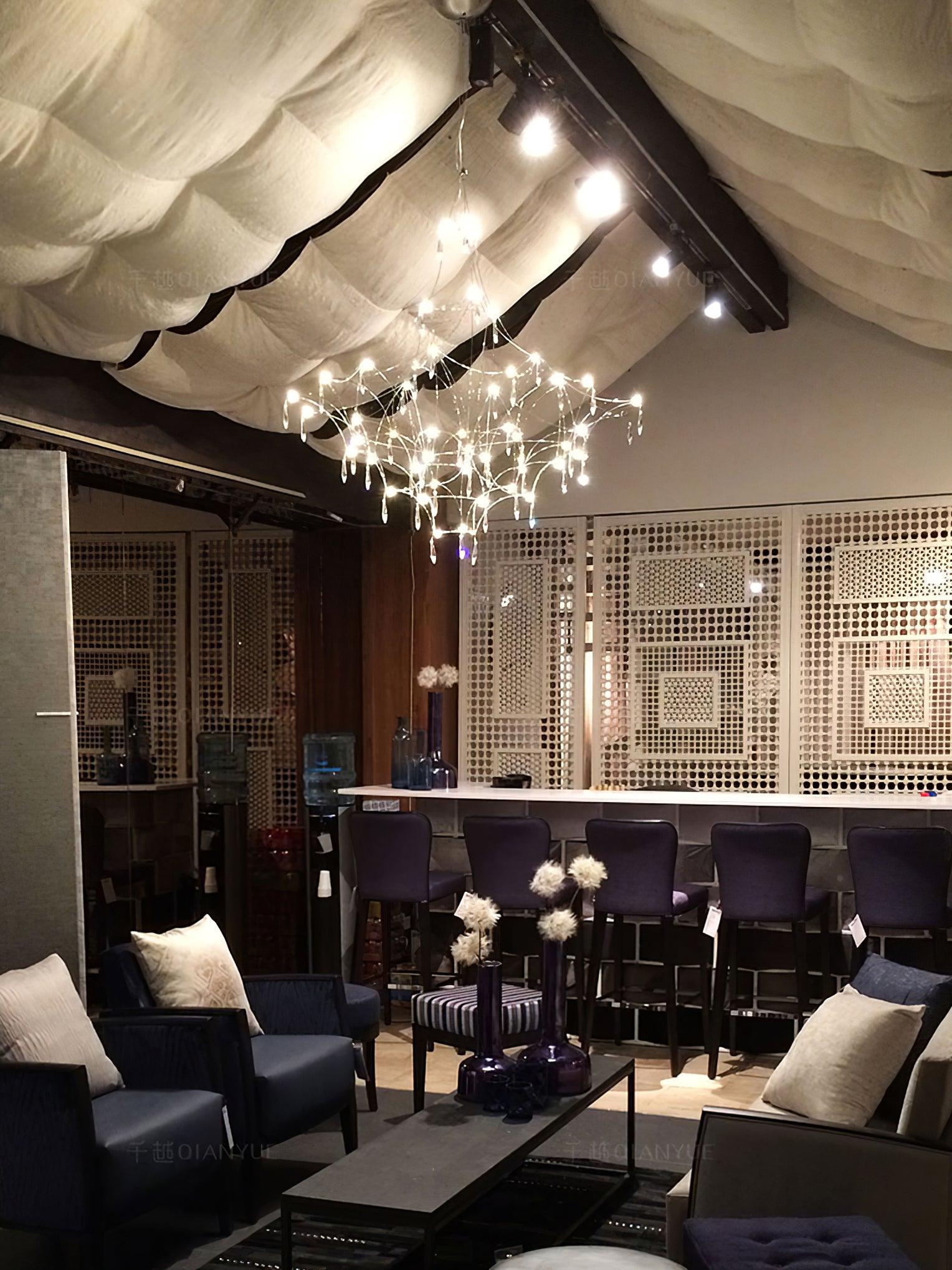 Lustra Chandelier Stainless Crystal Net - Letslighting