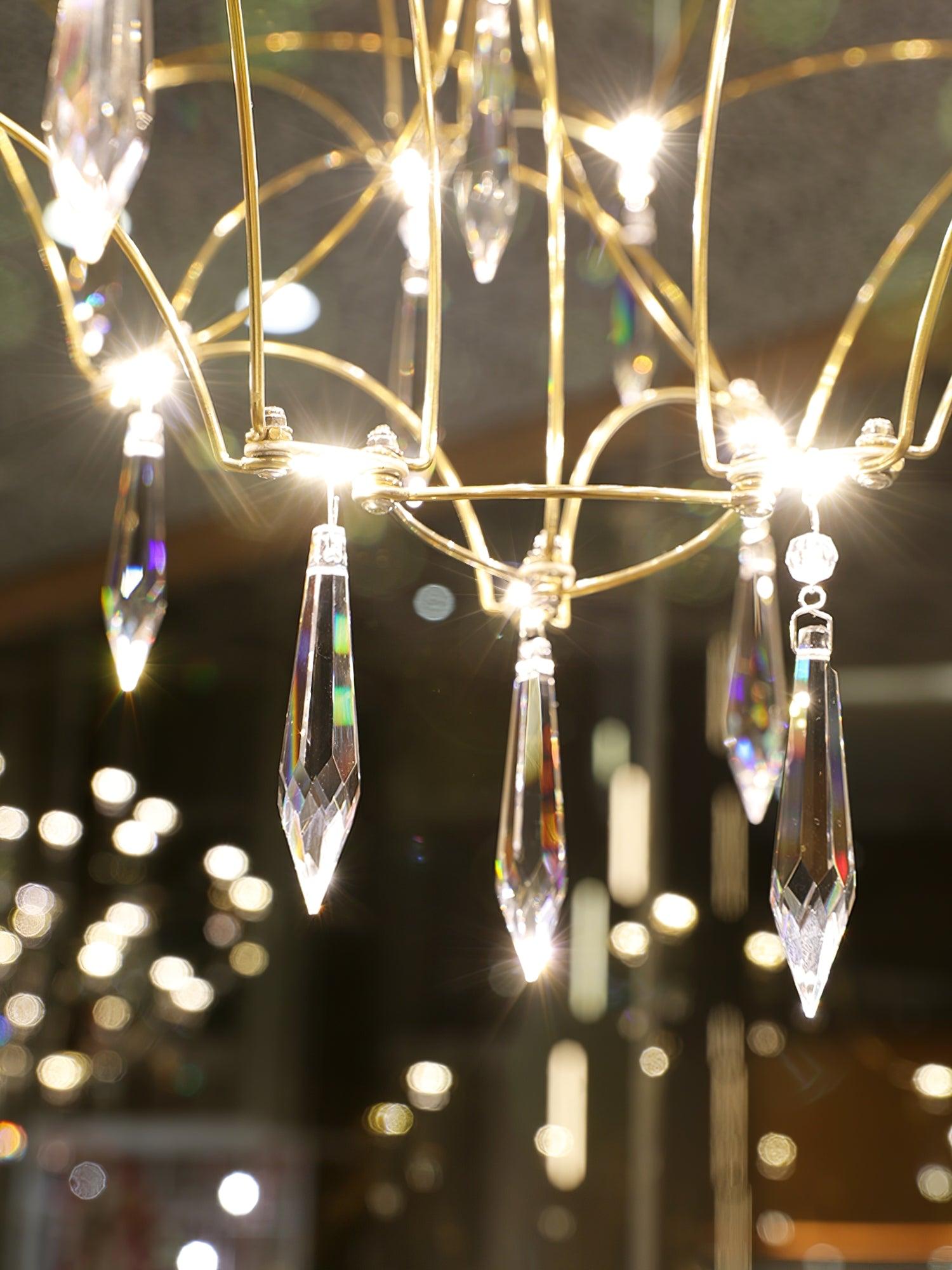 Lustra Chandelier Stainless Crystal Net - Letslighting