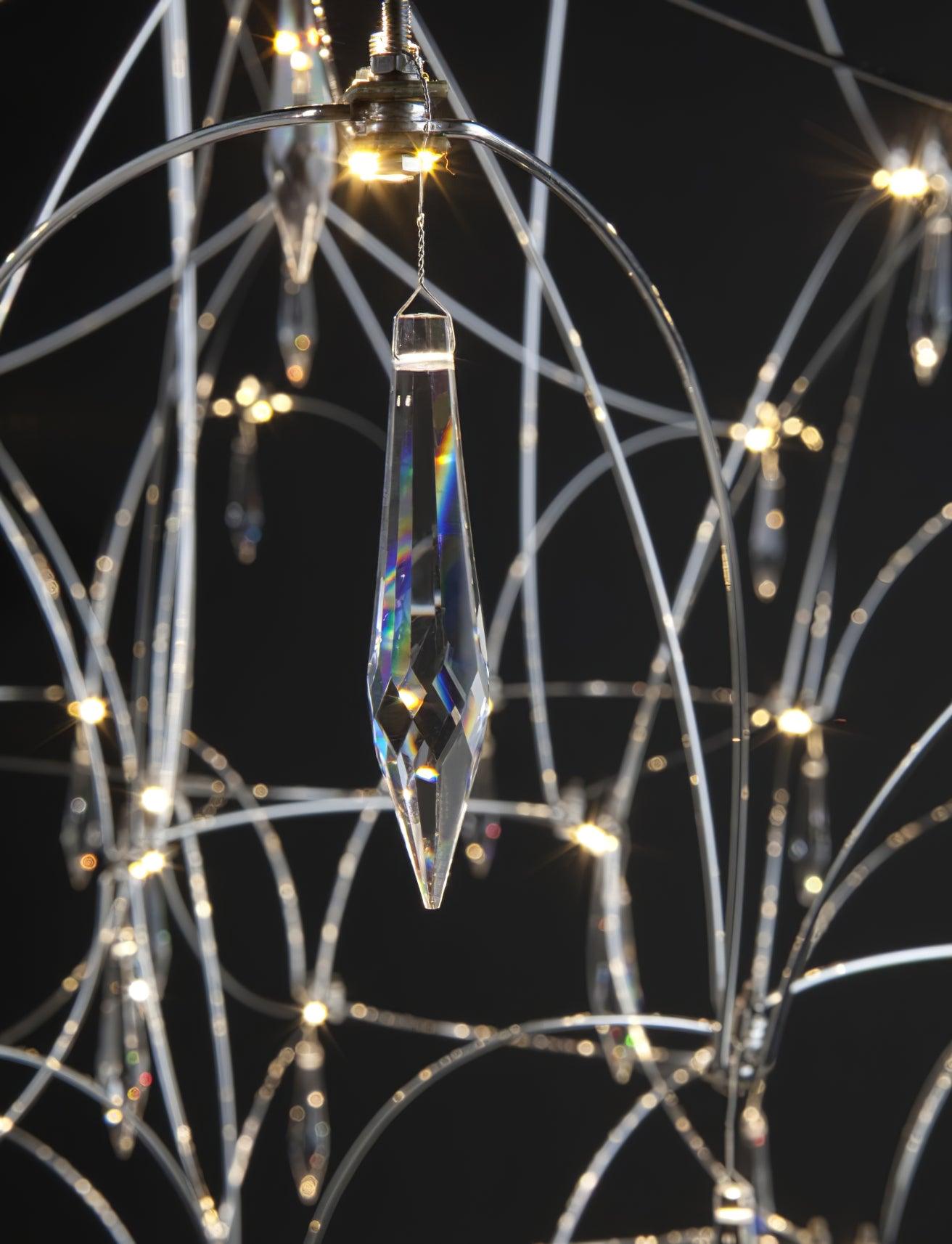 Lustra Chandelier Stainless Crystal Net - Letslighting