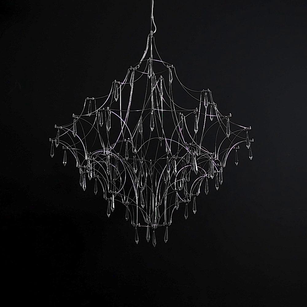 Lustra Chandelier Stainless Crystal Net - Letslighting