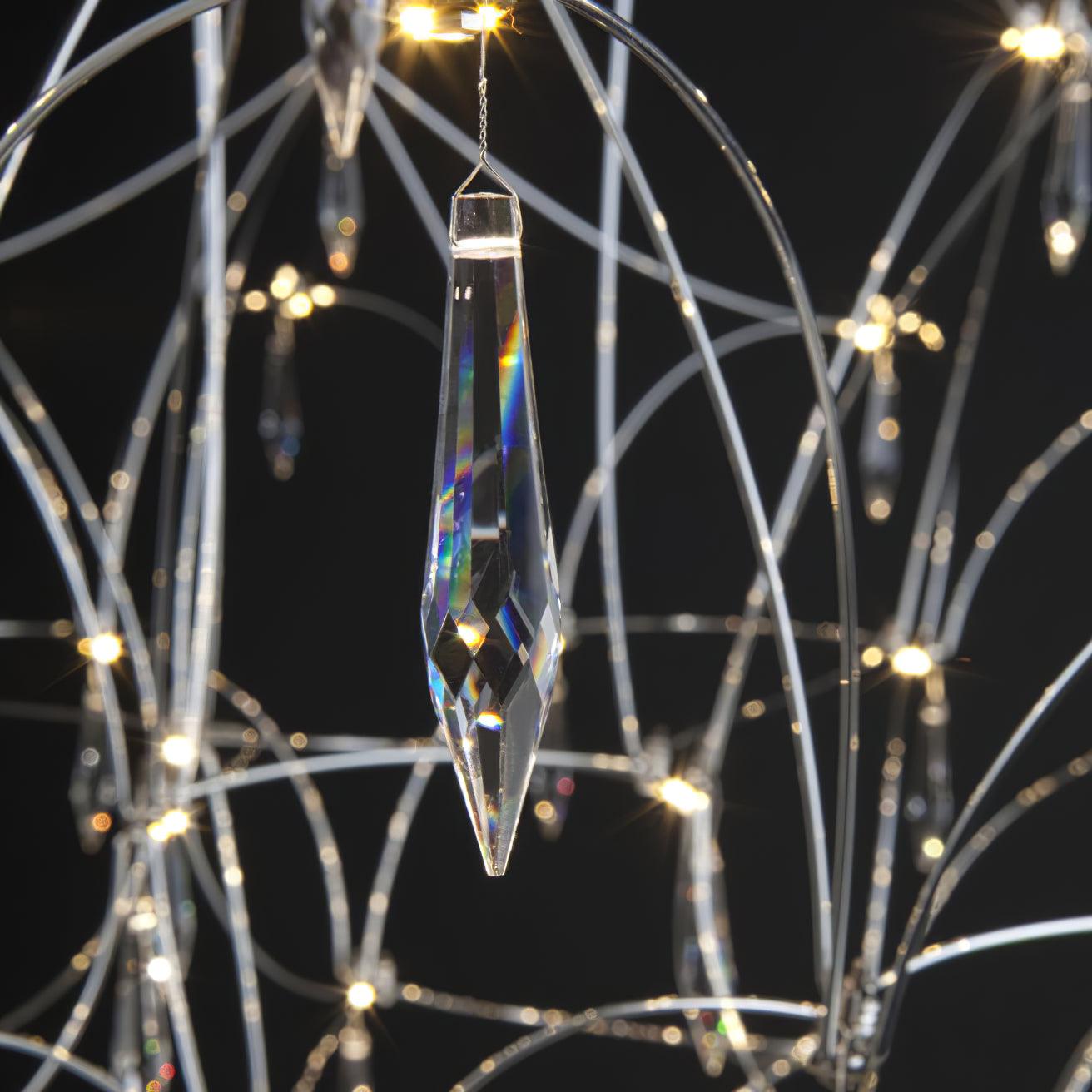Lustra Chandelier Stainless Crystal Net - Letslighting