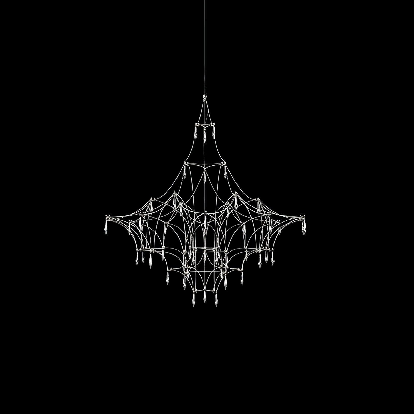 Lustra Chandelier Stainless Crystal Net - Letslighting