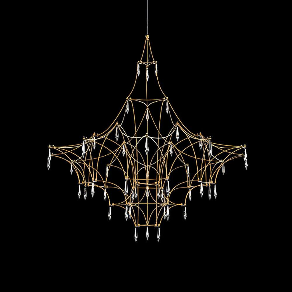 Lustra Chandelier Stainless Crystal Net - Letslighting