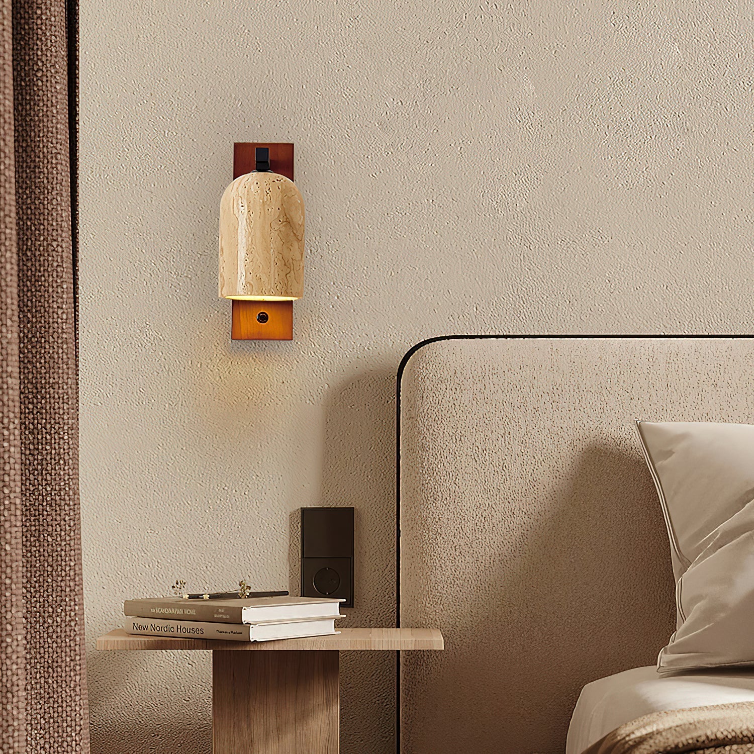 Cevenia Art Classic Natural Travertine Wall Lamp - Letslighting