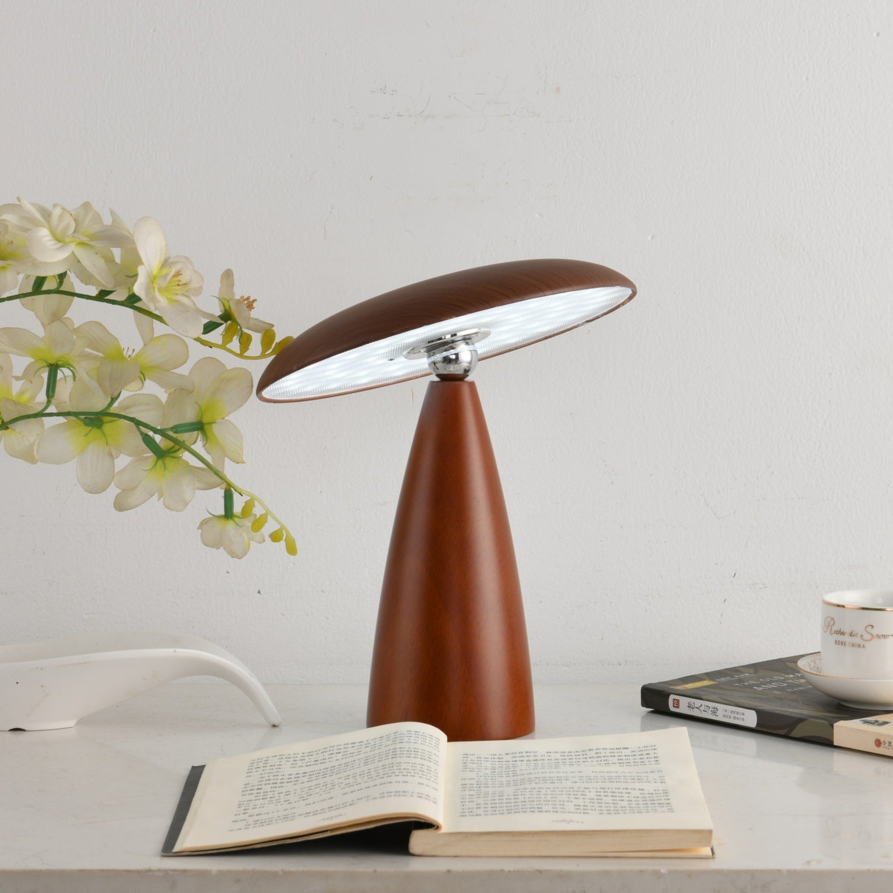 Orbis Vintage Wood Table Lamp - Letslighting