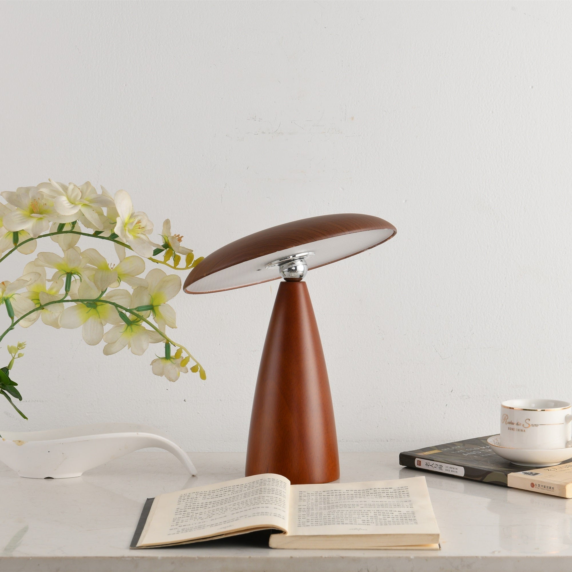 Orbis Vintage Wood Table Lamp - Letslighting