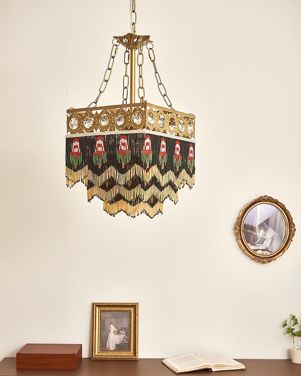 Tiffany Pendant Light Tassel Glass Bohemian - Letslighting