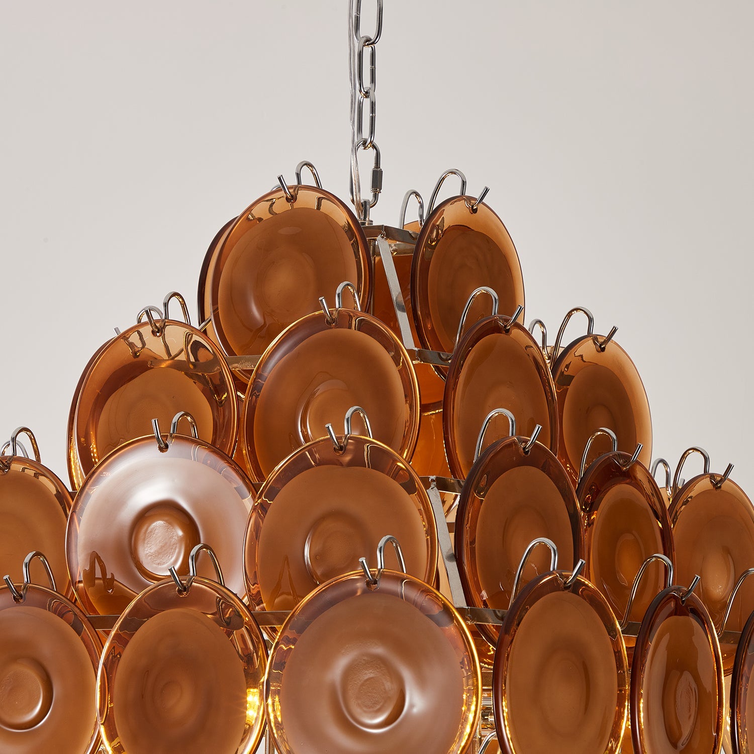 Miretta Chandelier Tiered Glass Discs - Letslighting