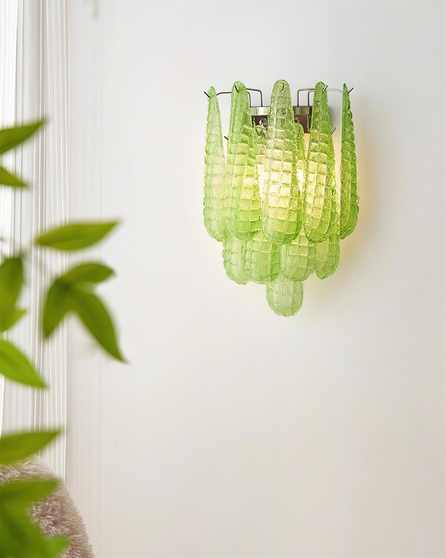 Mireya Wall Light Textured Glass - Letslighting