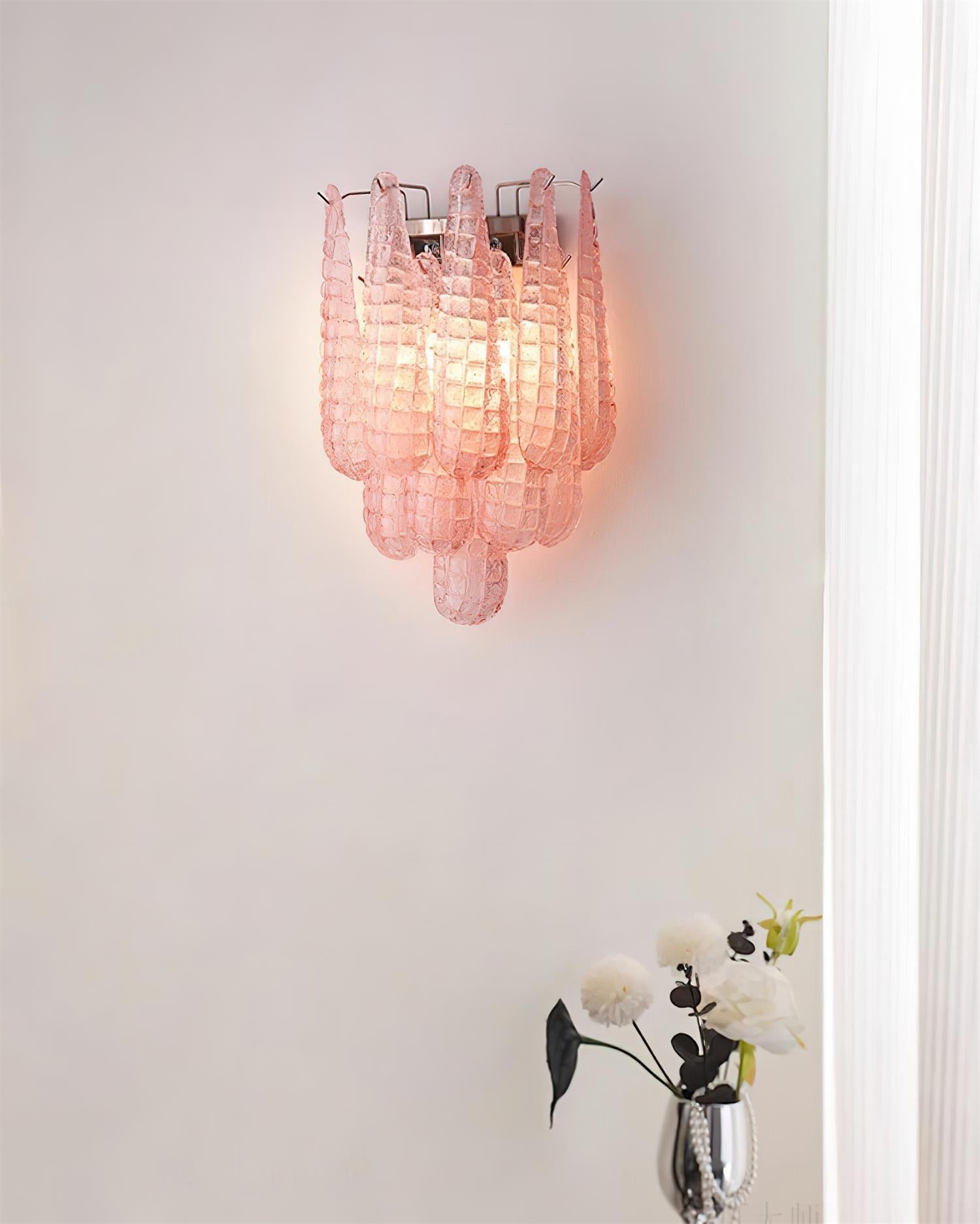 Mireya Wall Light Textured Glass - Letslighting