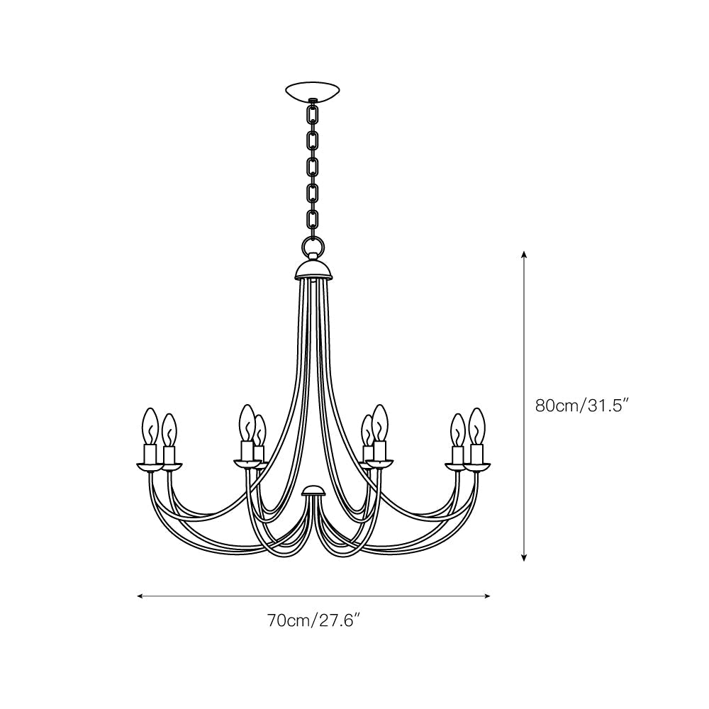 Cotalor Vintage Industrial Chandelier - Letslighting
