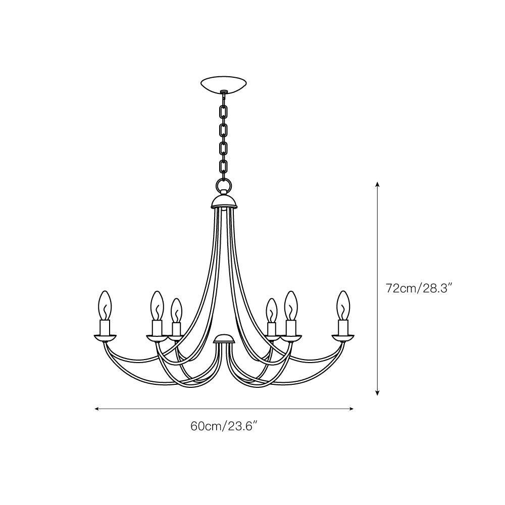 Cotalor Vintage Industrial Chandelier - Letslighting